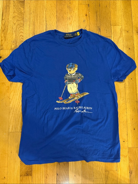 Polo Ralph Lauren Other - Polo by Ralph Lauren Royal Blue Polo Bear Ski Graphic Tee